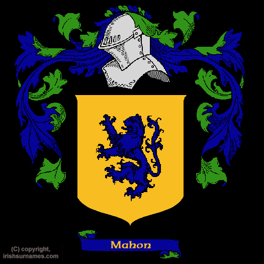 Mahon Coat of Arms, Family Crest - Click here to view