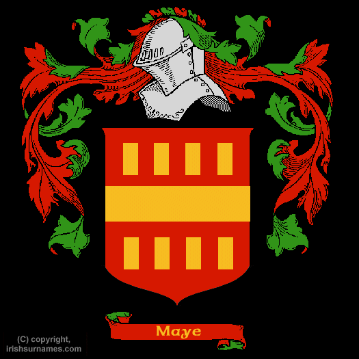 Maye Coat of Arms, Family Crest - Click here to view