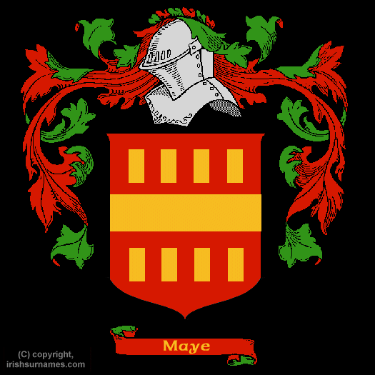 Maye Family Crest, Click Here to get Bargain Maye Coat of Arms Gifts