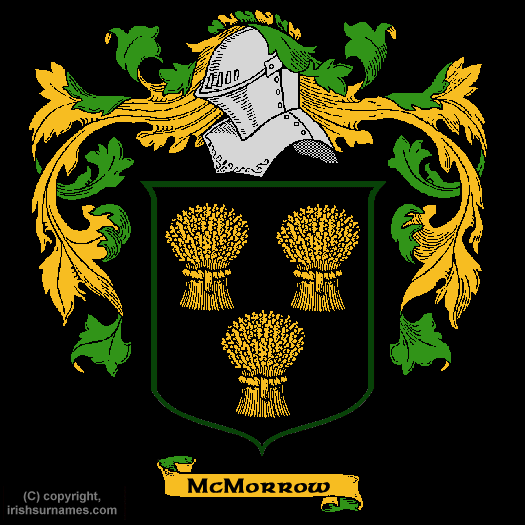 Mcmorrow Coat of Arms, Family Crest - Click here to view