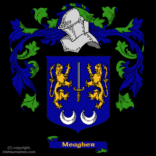 Meagher Family Crest, Click Here to get Bargain Meagher Coat of Arms Gifts