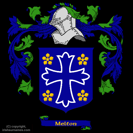 Melton Coat of Arms, Family Crest - Click here to view