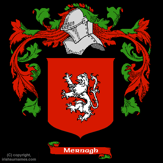 Mernagh Coat of Arms, Family Crest - Click here to view