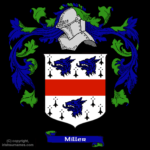 Miller Coat of Arms, Family Crest - Click here to view