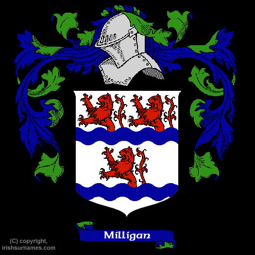 Milligan Coat of Arms, Family Crest - Click here to view