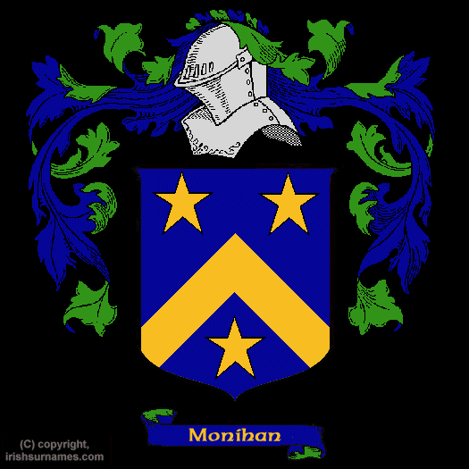 Monihan Coat of Arms, Family Crest - Click here to view