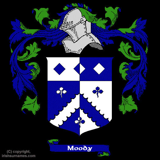 Moody Coat of Arms, Family Crest - Click here to view