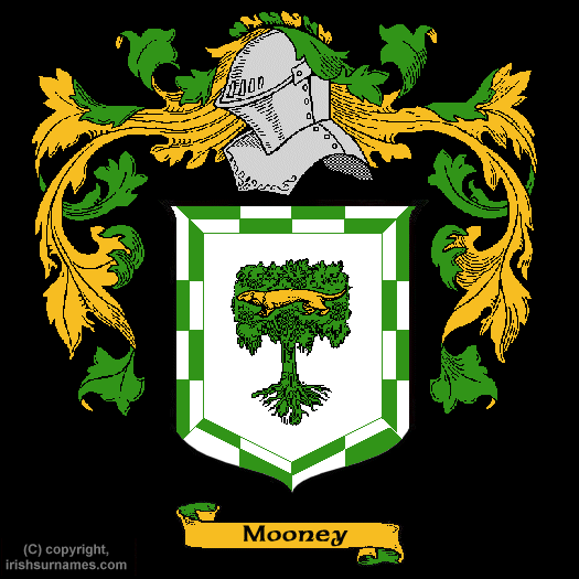 Mooney Coat of Arms, Family Crest - Click here to view