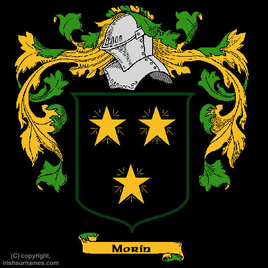 Morin Coat of Arms, Family Crest - Click here to view