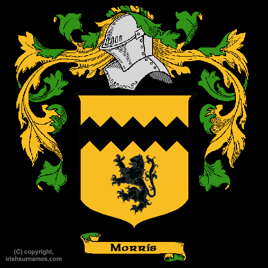 Morris Coat of Arms, Family Crest - Click here to view