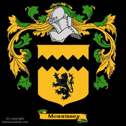 Morrissey / Coat of Arms, Family Crest - Click here to view