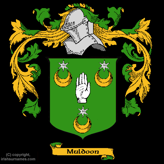 Muldoon Coat of Arms, Family Crest - Click here to view