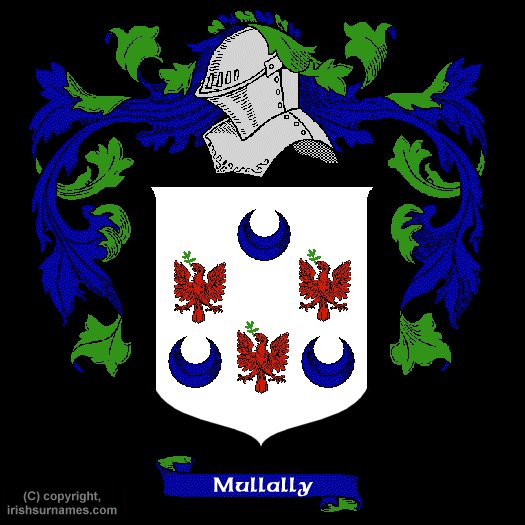 Mullally Coat of Arms, Family Crest - Click here to view