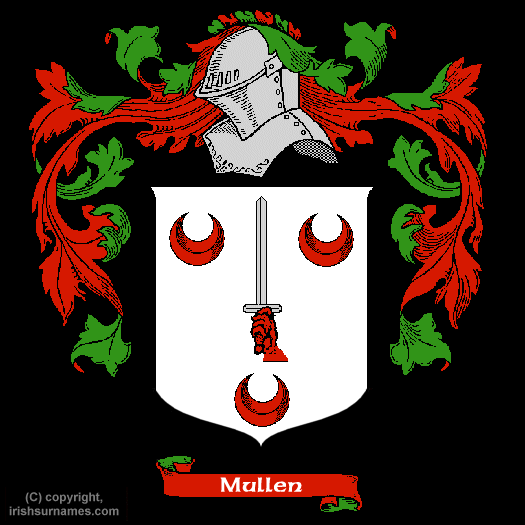 Mullien Coat of Arms, Family Crest - Click here to view