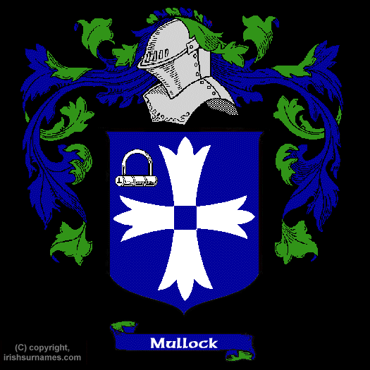 Mullock Coat of Arms, Family Crest - Click here to view