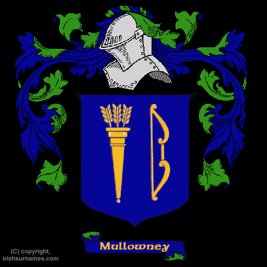 Mullowney Coat of Arms, Family Crest - Click here to view