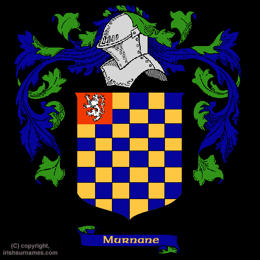 Murnane Coat of Arms, Family Crest - Click here to view