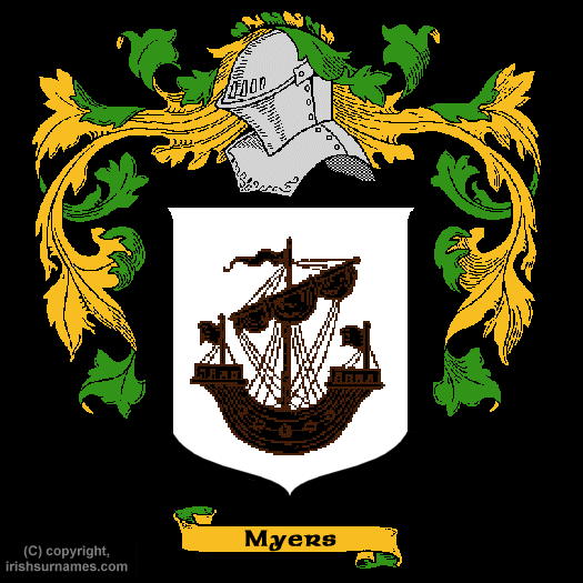 Myers Coat of Arms, Family Crest - Click here to view
