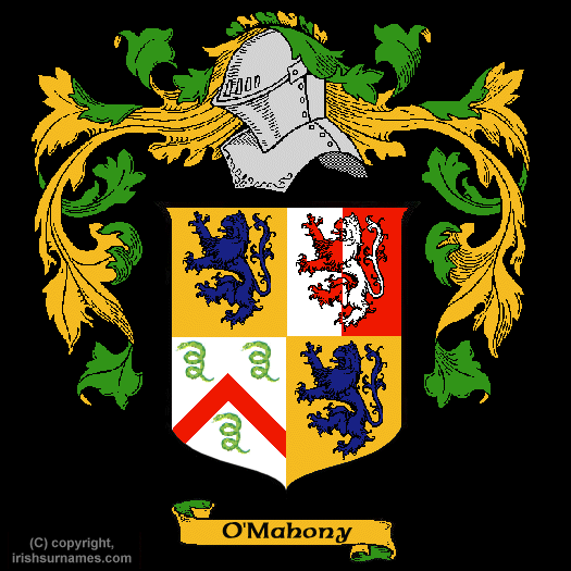 Omahony Coat of Arms, Family Crest - Click here to view