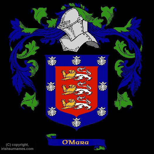 O'Mara Coat of Arms, Family Crest - Click here to view