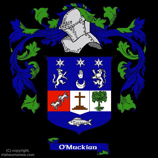 Omuckian Coat of Arms, Family Crest - Click here to view