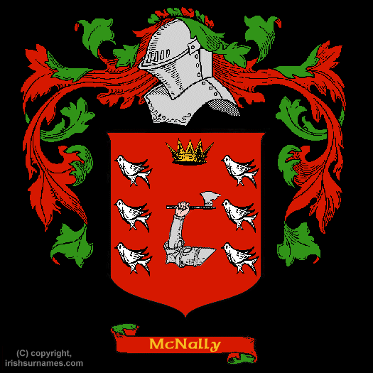 McNally Coat of Arms, Family Crest - Click here to view