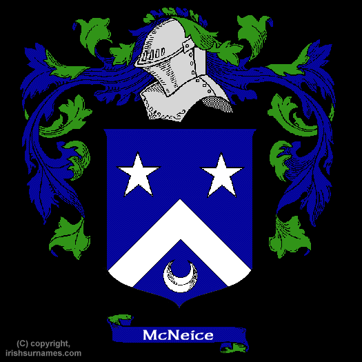 Mcneice Coat of Arms, Family Crest - Click here to view