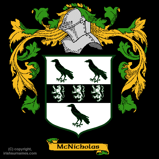 Mcnicholas Coat of Arms, Family Crest - Click here to view