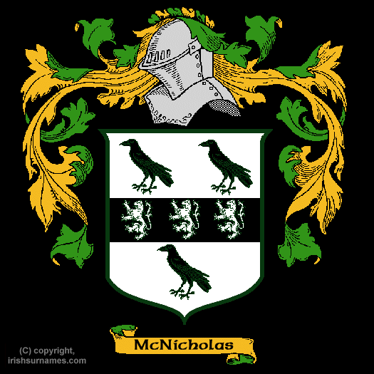 Mcnicholas Family Crest, Click Here to get Bargain Mcnicholas Coat of Arms Gifts