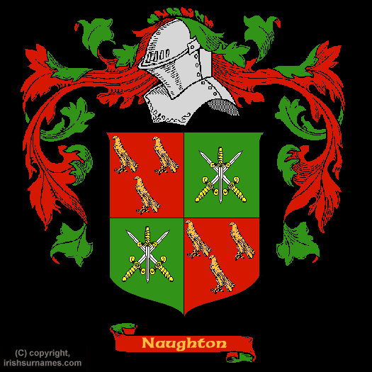 Naughton Coat of Arms, Family Crest - Click here to view