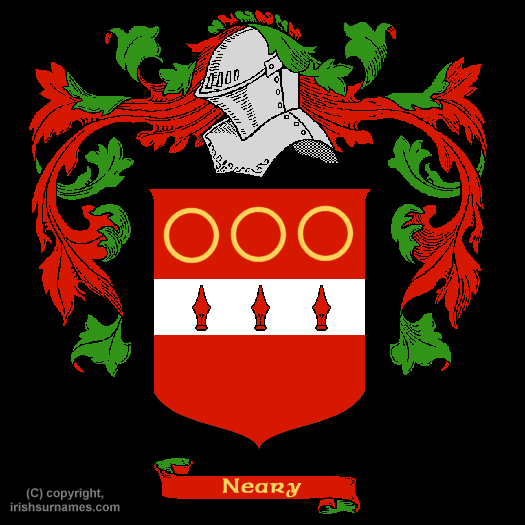 Neary Coat of Arms, Family Crest - Click here to view