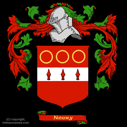 Neary Family Crest, Click Here to get Bargain Neary Coat of Arms Gifts