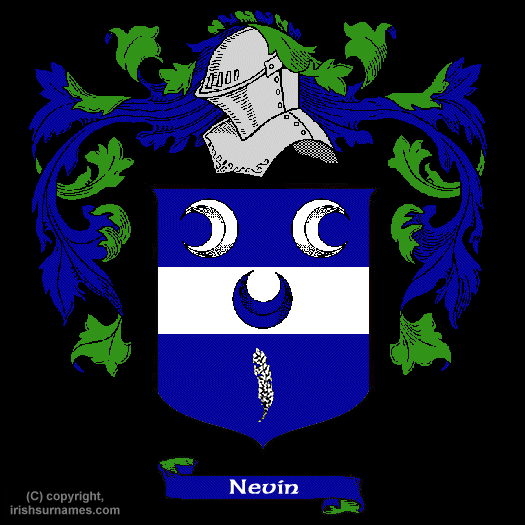 Nevin / Coat of Arms, Family Crest - Click here to view