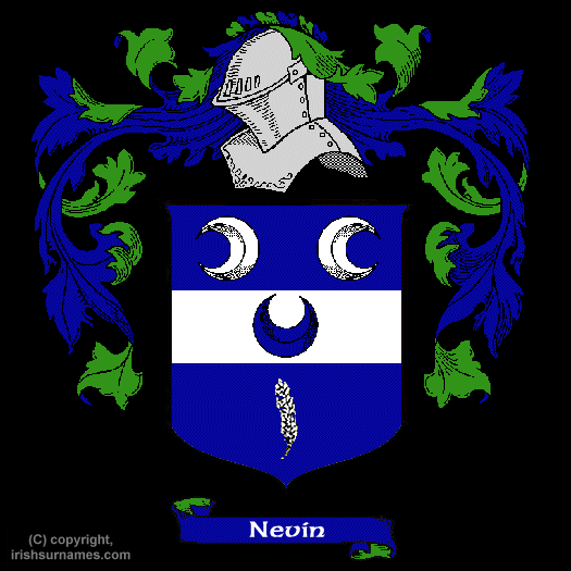 Nevin Family Crest, Click Here to get Bargain Nevin Coat of Arms Gifts