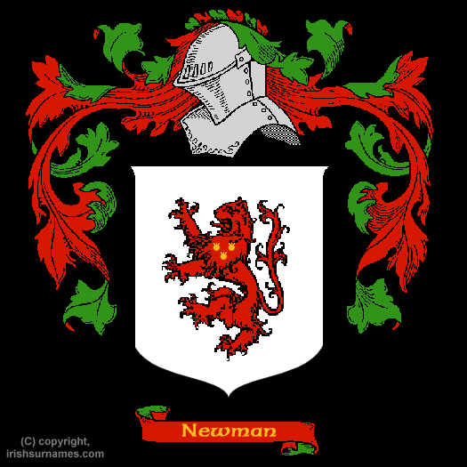 Newman Coat of Arms, Family Crest - Click here to view