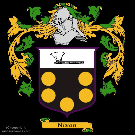 Nixon Family Crest, Click Here to get Bargain Nixon Coat of Arms Gifts