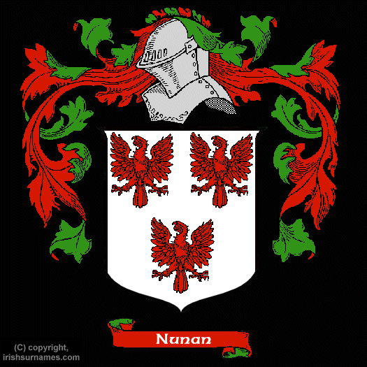Nunan Coat of Arms, Family Crest - Click here to view