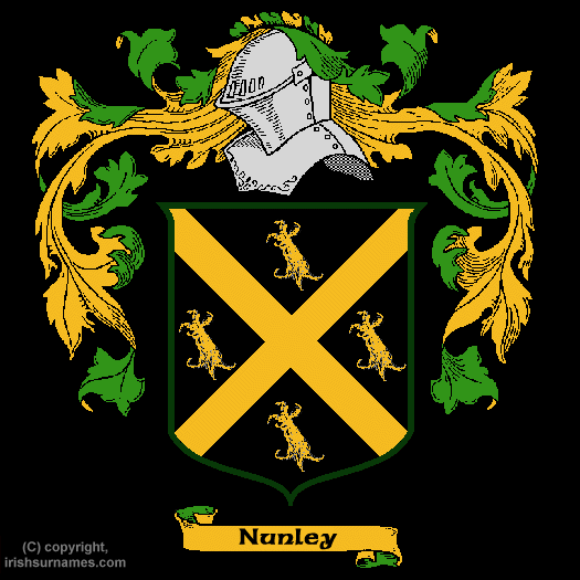Nunley Coat of Arms, Family Crest - Click here to view