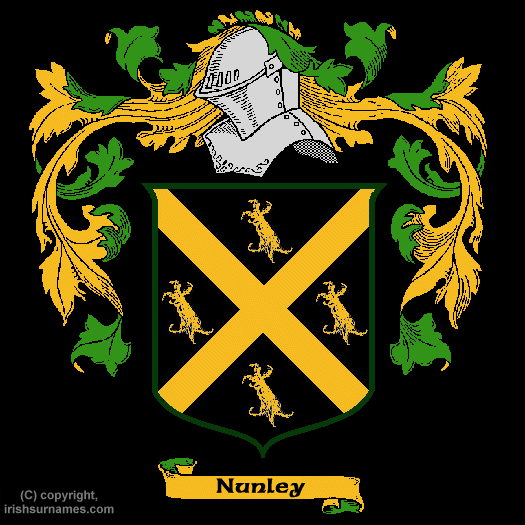 Nunley Family Crest, Click Here to get Bargain Nunley Coat of Arms Gifts