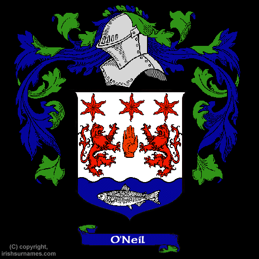 Oneil Coat of Arms, Family Crest - Click here to view