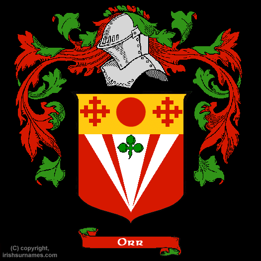 Orr Coat of Arms, Family Crest - Click here to view