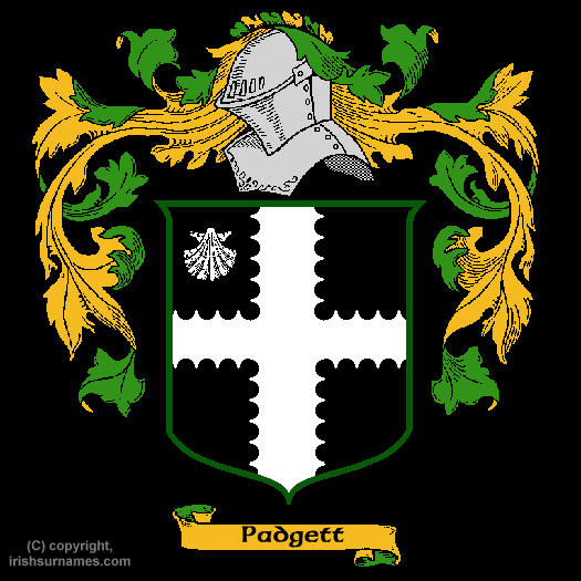 Padgett Coat of Arms, Family Crest - Click here to view