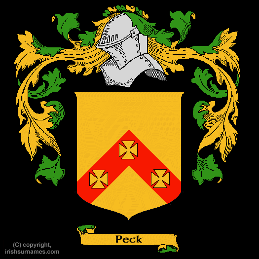 Peck Family Crest, Click Here to get Bargain Peck Coat of Arms Gifts