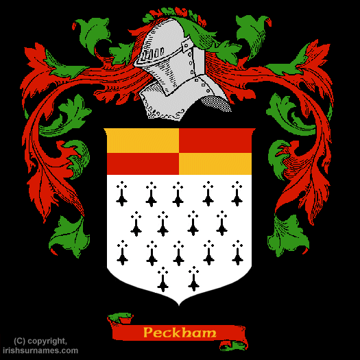 Peckham Coat of Arms, Family Crest - Click here to view