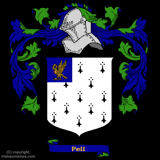 Pell Family Crest, Click Here to get Bargain Pell Coat of Arms Gifts