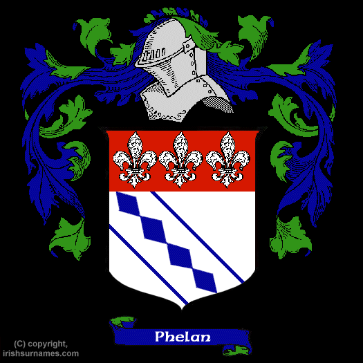 Phelan Coat of Arms, Family Crest - Click here to view