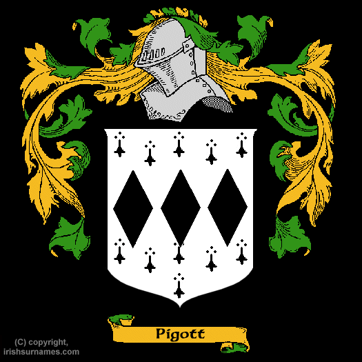 Pigott Family Crest, Click Here to get Bargain Pigott Coat of Arms Gifts