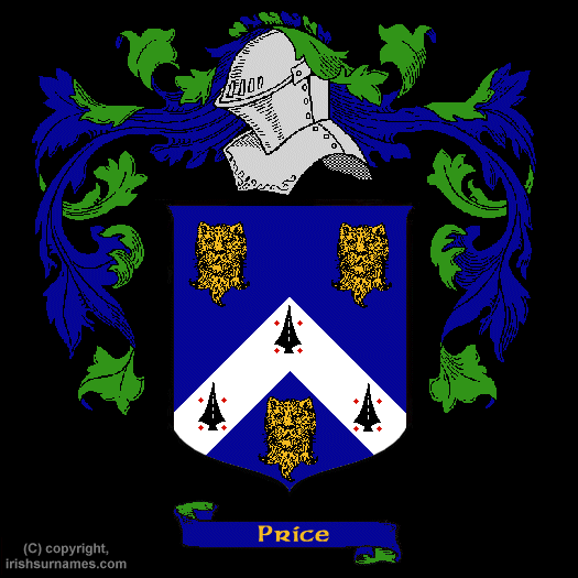 Price Coat of Arms, Family Crest - Click here to view