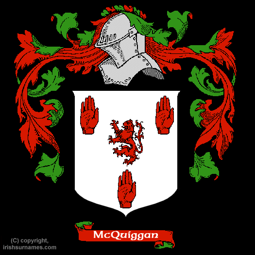 Mcquiggan Coat of Arms, Family Crest - Click here to view