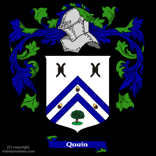 Quain Coat of Arms, Family Crest - Click here to view